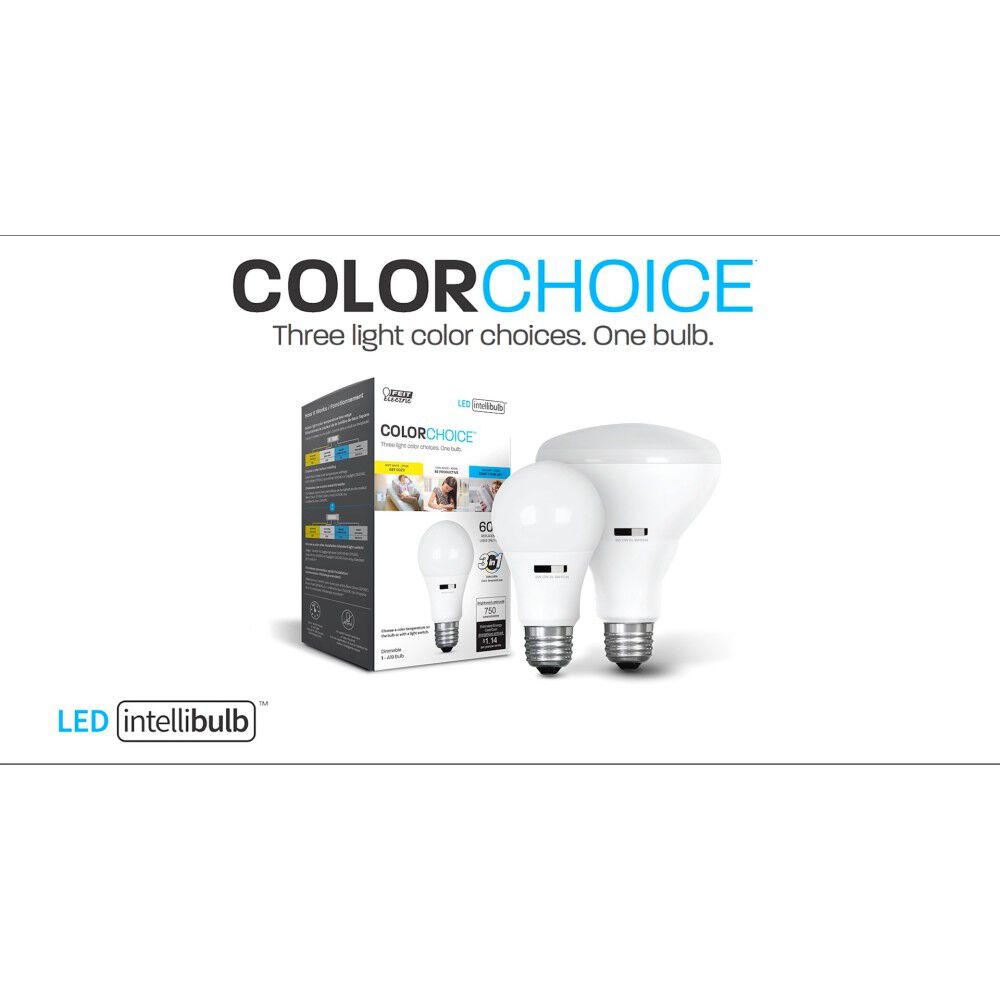 60W IntelliBulb ColorChoice A19 Dimmable LED Bulb A800/CCT/LEDI