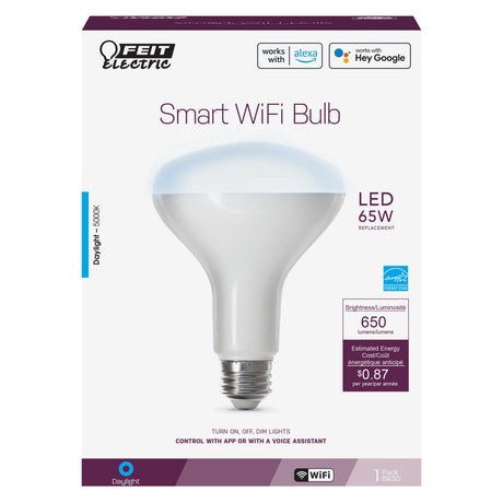 65W BR30 Daylight Smart WiFi LED Bulb 1pk BR30/950CA/AG