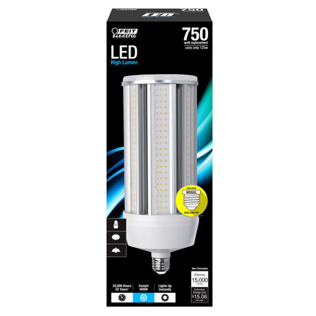 Electric 750W 15000 Lumens LED Yard Light Bulb 1pk C15000/5K/LED
