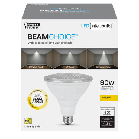 90W BeamChoice PAR38 3000K LED Bulb 1pk PAR38/ADJ/930CA