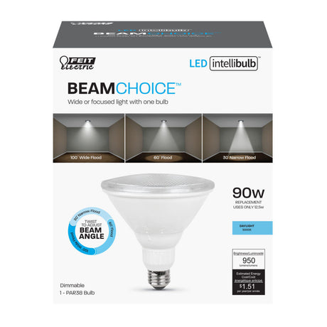 90W BeamChoice PAR38 5000K LED Bulb 1pk PAR38/ADJ/950CA
