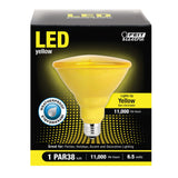90W PAR38 Yellow Reflector LED Bulb 1pk PAR38/Y10KLEDBX