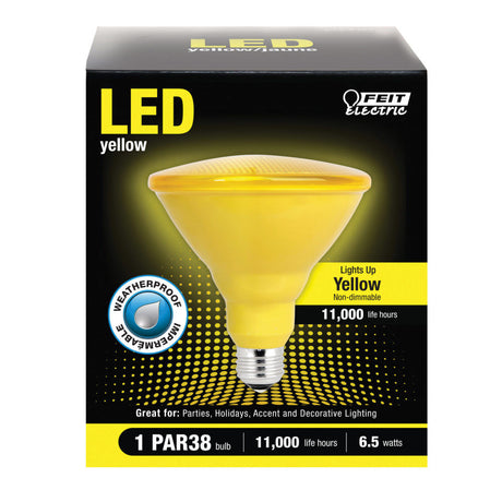 Electric 90W PAR38 Yellow Reflector LED Bulb 1pk PAR38/Y10KLEDBX