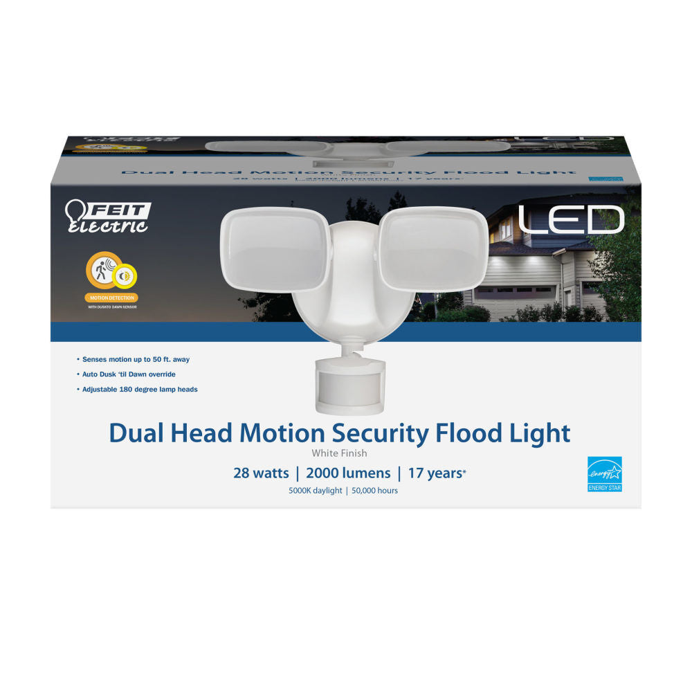 9in Motion-Sensing White LED Security Floodlight S9DFL/850MOTWH