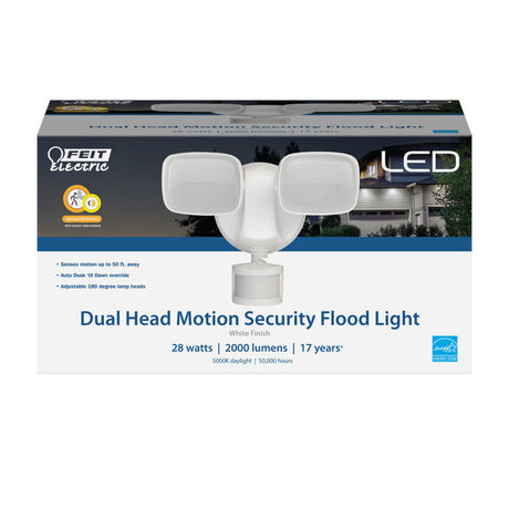 Electric 9in Motion-Sensing White LED Security Floodlight S9DFL/850MOTWH