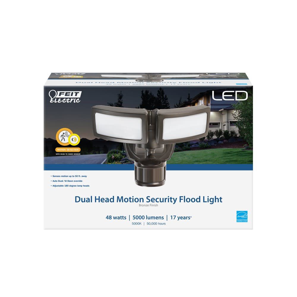 Motion-Sensing Hardwired LED Security Floodlight S105DFL850MOTBZ