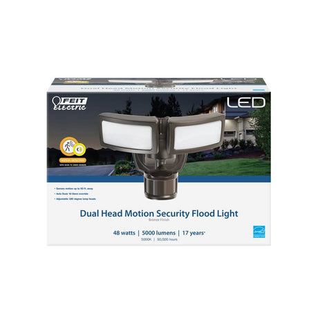 Electric Motion-Sensing Hardwired LED Security Floodlight S105DFL850MOTBZ