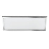 Nickel White Edgelit LED Flat Panel Light Fixture FP1X4/4WY/NK