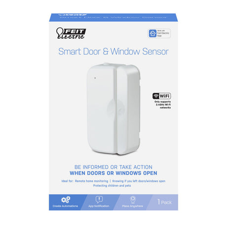 Wireless White indoor Smart WiFi Door Window Sensor MOT/DOORWIFIBAT