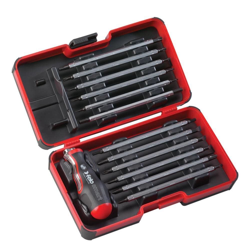 13 Piece Screwdrivers Metric Smart Box Blades with Handle 07157 32094