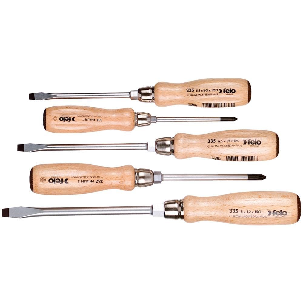 5pc Wooden Screwdriver Set 22155