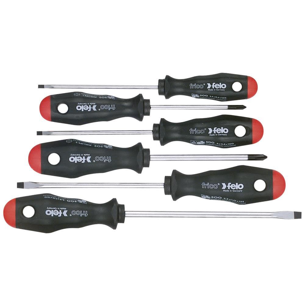 6 pc Slotted & Phillips Screwdriver Set 50174