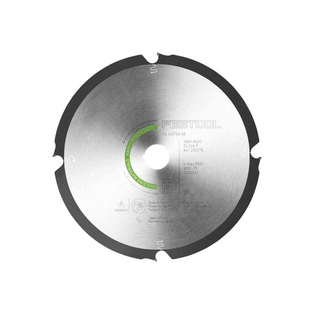 169 mm 4T Diamond Saw Blade For Abrasive Material 205775