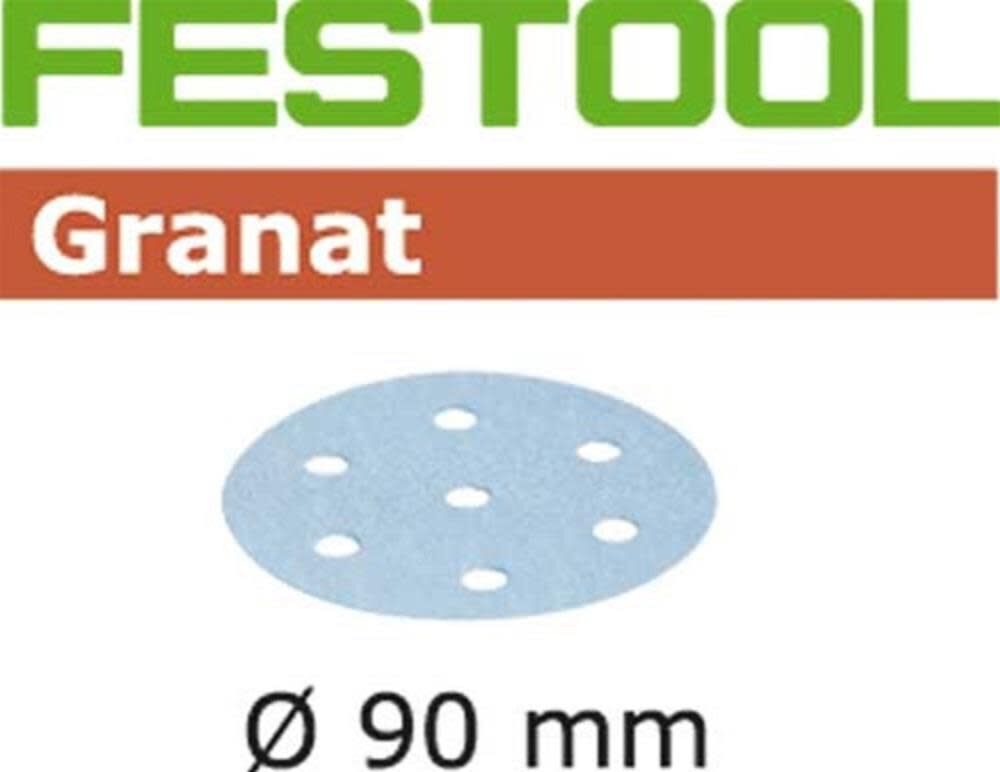 Granat 90 Round P240 Sanding Abrasive - 100pk 497371