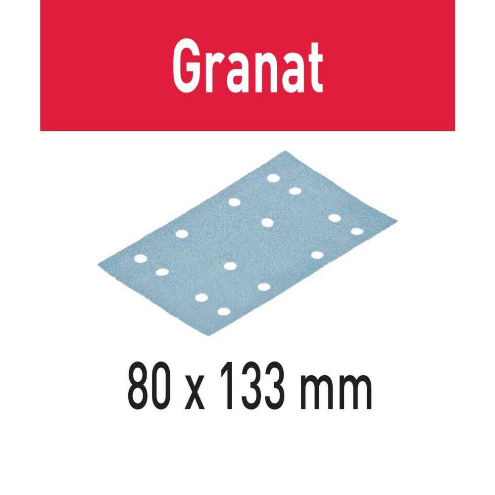 Granat P400 Sanding Sheet 100pk 497126