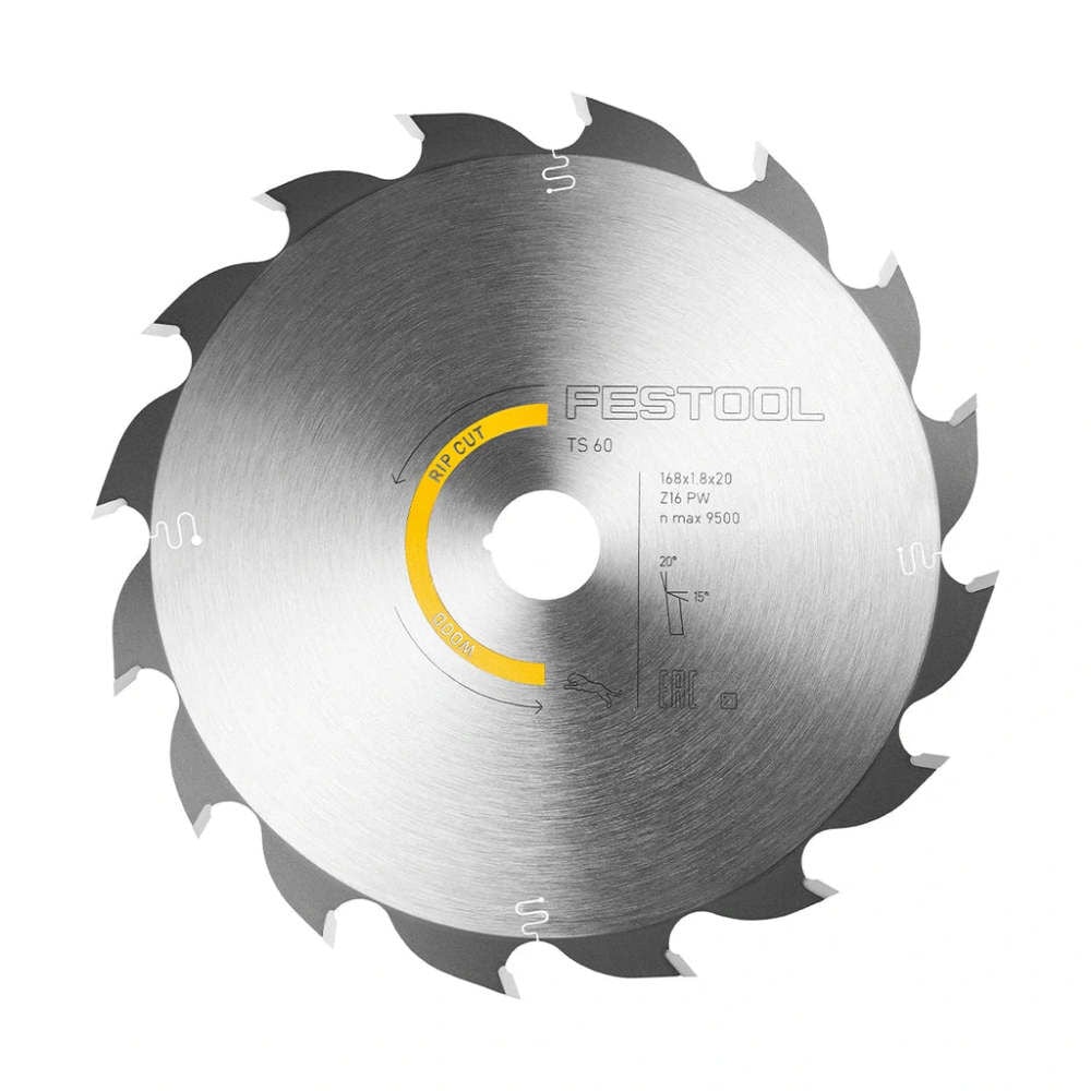 HW 168 mm 16T Saw Blade For Wood Rip Cut 205770