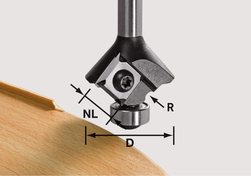 Radius Router Bit for Edge Banding 1 mm Radius 499811