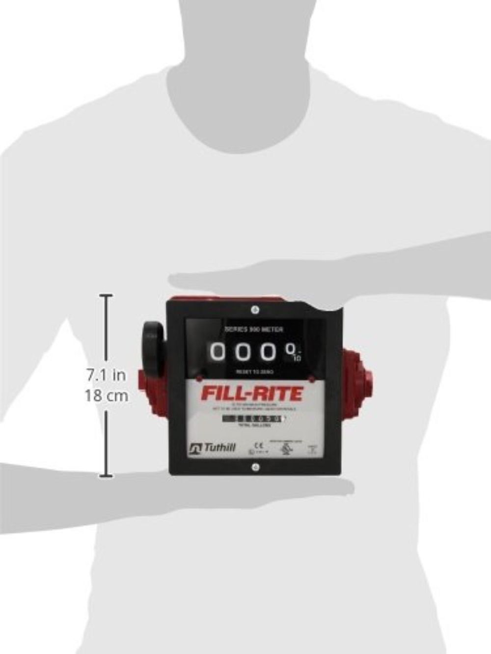 6 to 40 GPM Meter. Accuracy of 2%. Gallon Register 901C