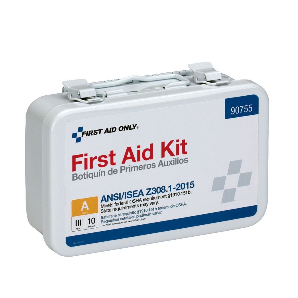 Aid Only First Aid Kit 10 Person Bulk Metal Case ANSI A 90755 – tools ...