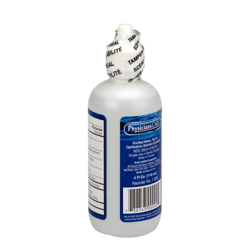 Aid Only PhysiciansCare Bottle Eye Wash Solution 4oz 7-006
