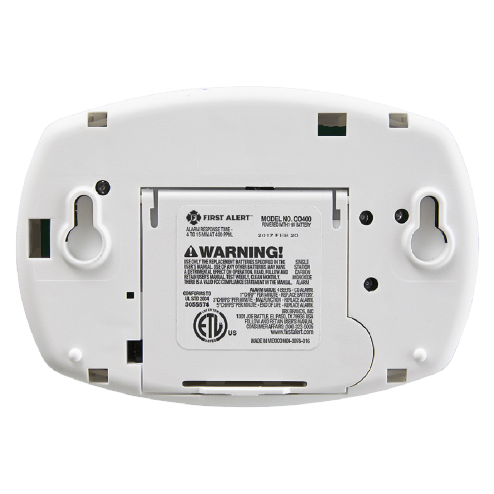 Alert Carbon Monoxide Alarm Battery Operated - 2 Pack 1039741