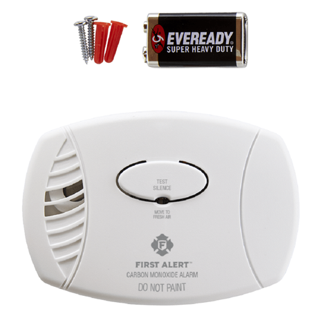 Alert Battery Operated Carbon Monoxide Alarm - Pack of 12 1040962