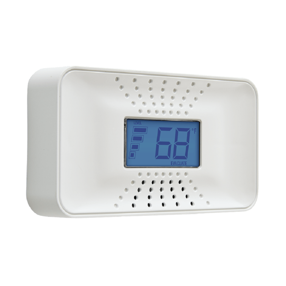 Carbon Monoxide Alarm with 10-Year Battery and Digital Temperature Display 1039753