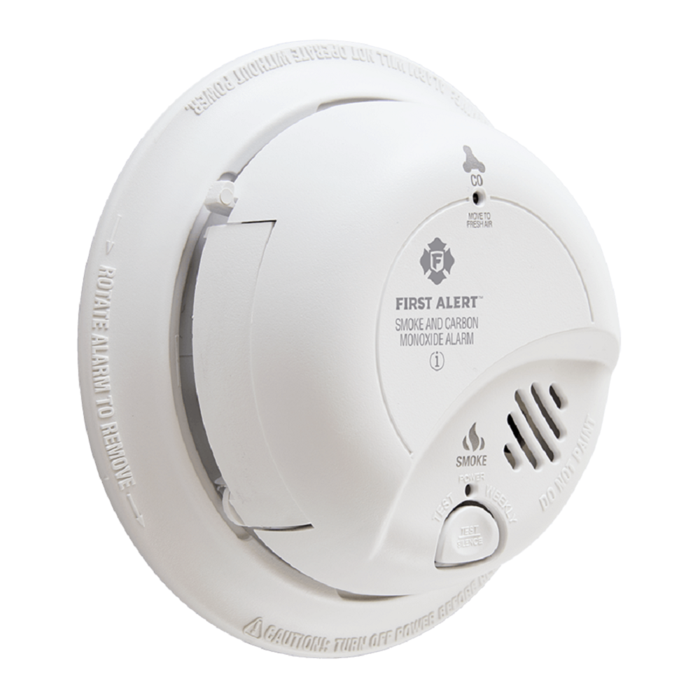 Hardwired Smoke and Carbon Monoxide Alarm with Battery Backup 1039807