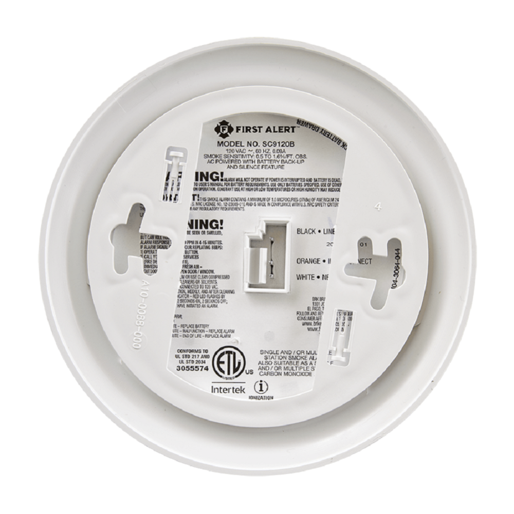 Hardwired Smoke and Carbon Monoxide Alarm with Battery Backup 1039807