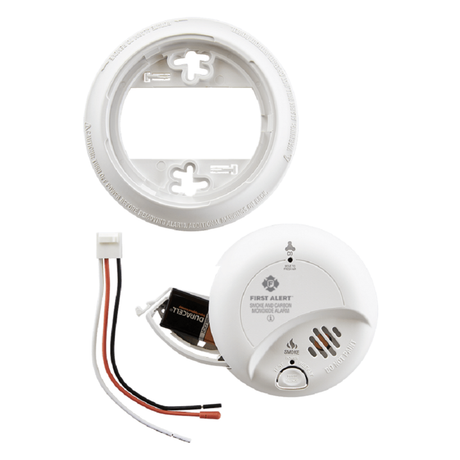 Alert Hardwired Smoke and Carbon Monoxide Alarm with Battery Backup 1039807