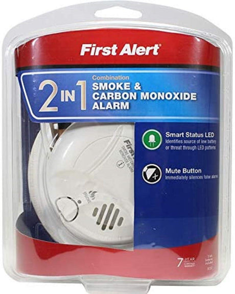 Alert Smoke & Carbon Monoxide Combo Alarm Battery-Operated 1039935