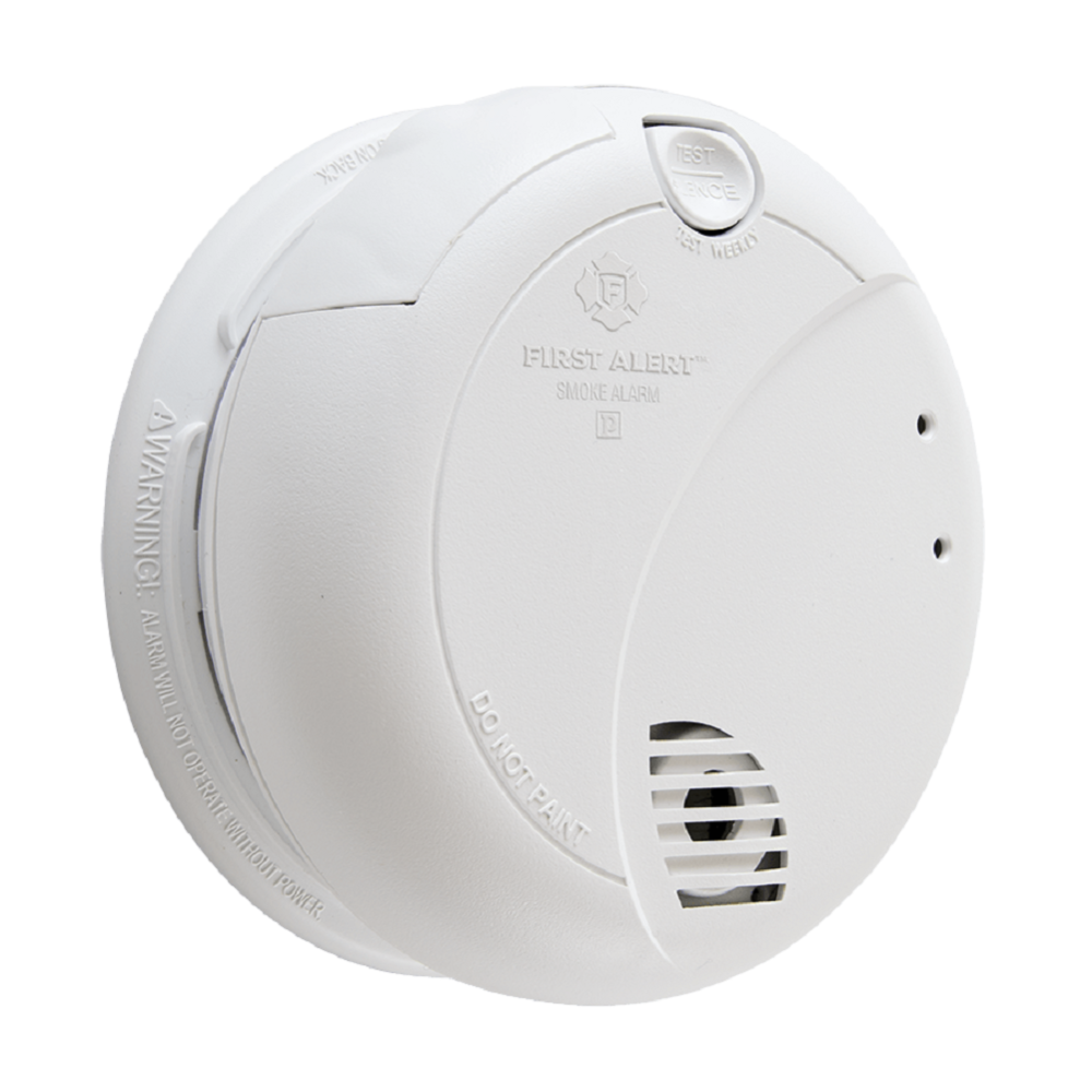 Alert Hardwired Photoelectric Smoke Alarm with Battery Backup 7010B