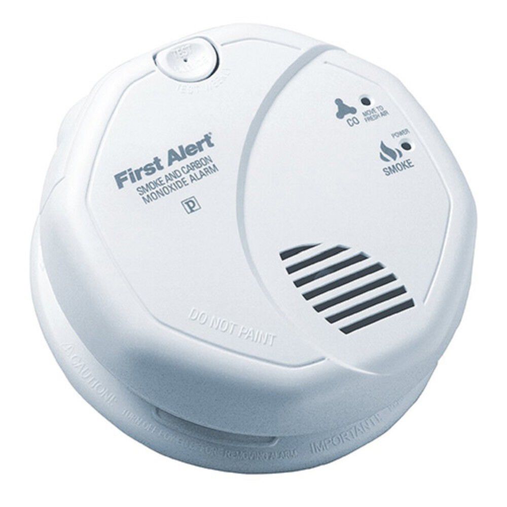 Alert Hardwired Photoelectric Smoke and Carbon Monoxide Alarm with Battery Backup SC7010B