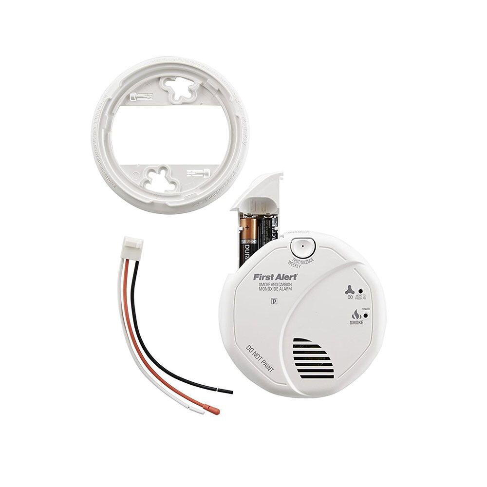 Hardwired Photoelectric Smoke and Carbon Monoxide Alarm with Voice & Location Feature SC7010BV