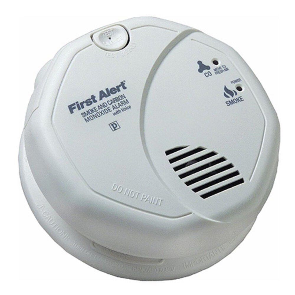 Hardwired Photoelectric Smoke and Carbon Monoxide Alarm with Voice & Location Feature SC7010BV