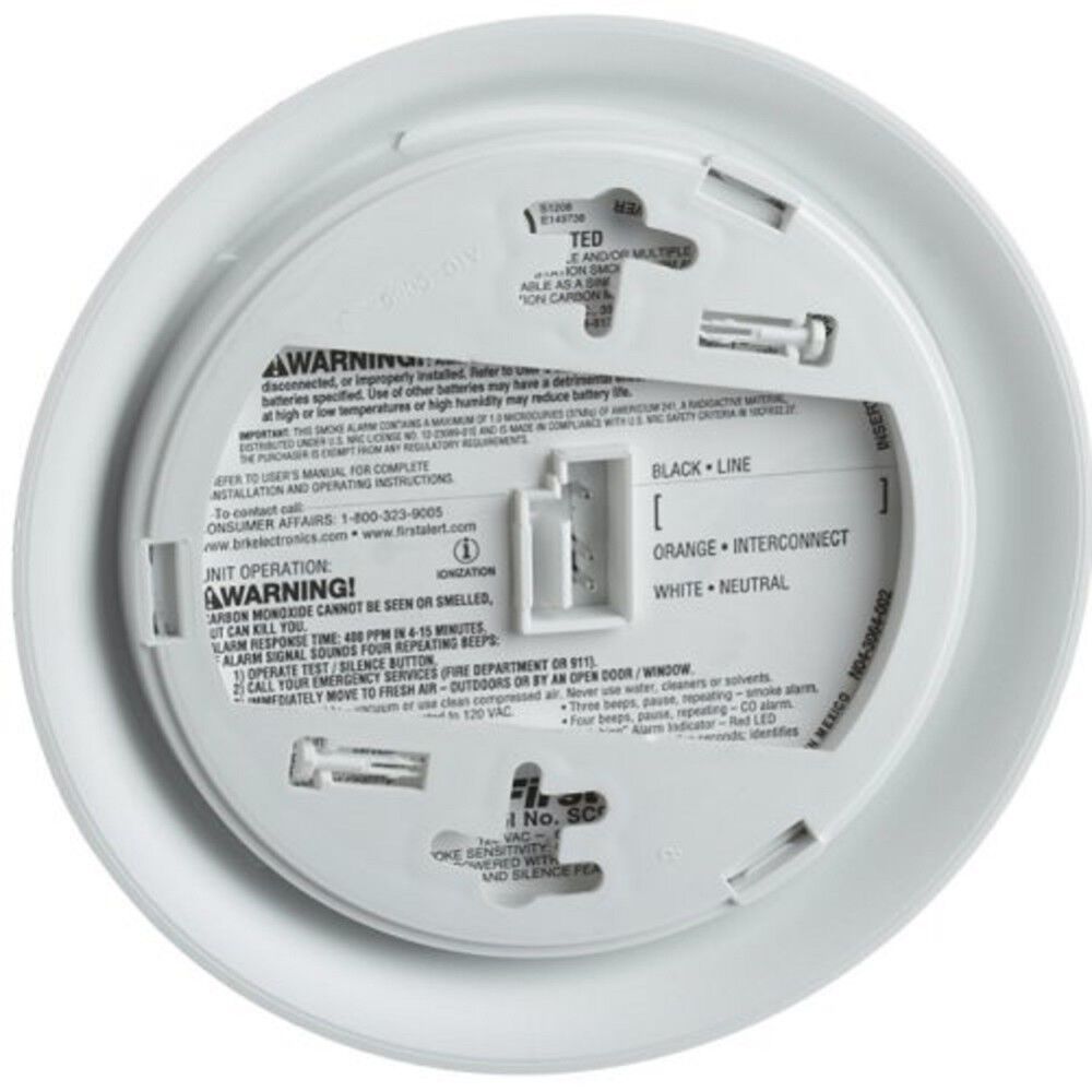 Hardwired Smoke and Carbon Monoxide Alarm with Battery Backup - Pack of 6 SC9120B6CP