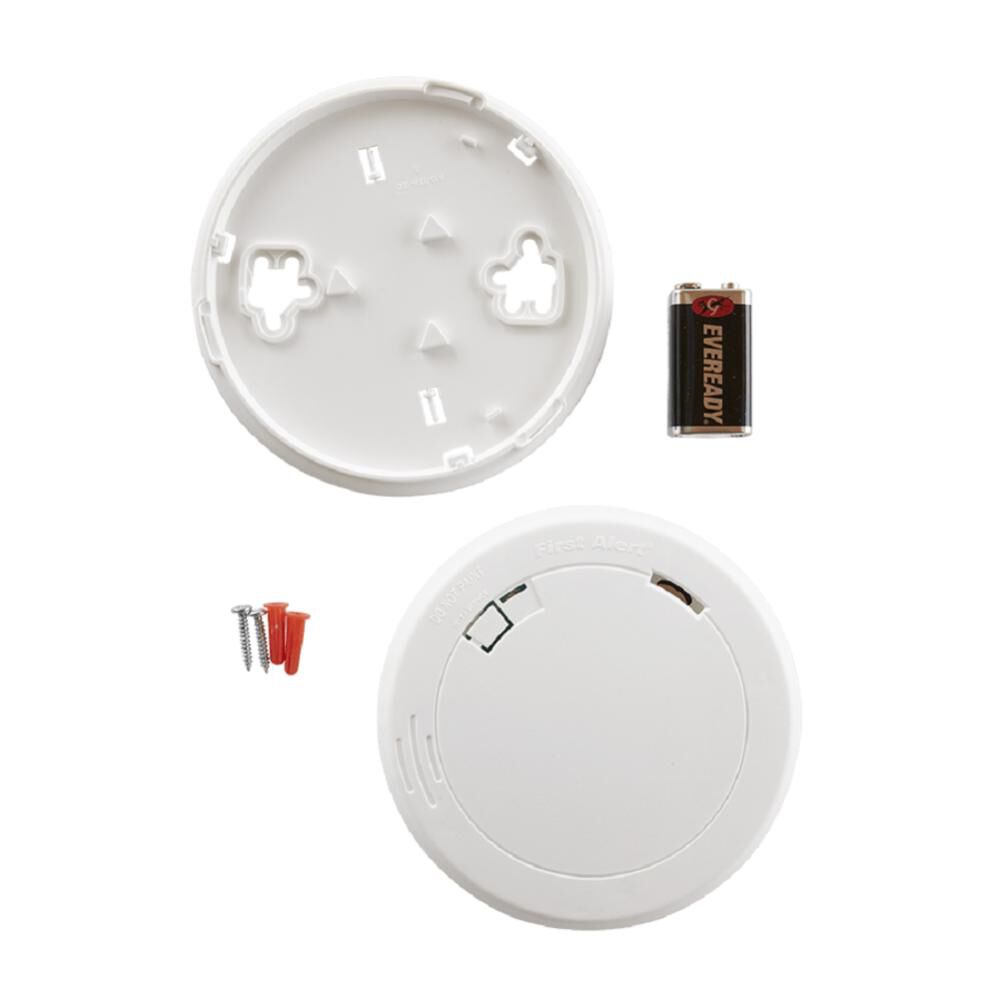 Slim Battery-Operated Photoelectric Smoke Alarm 1039772