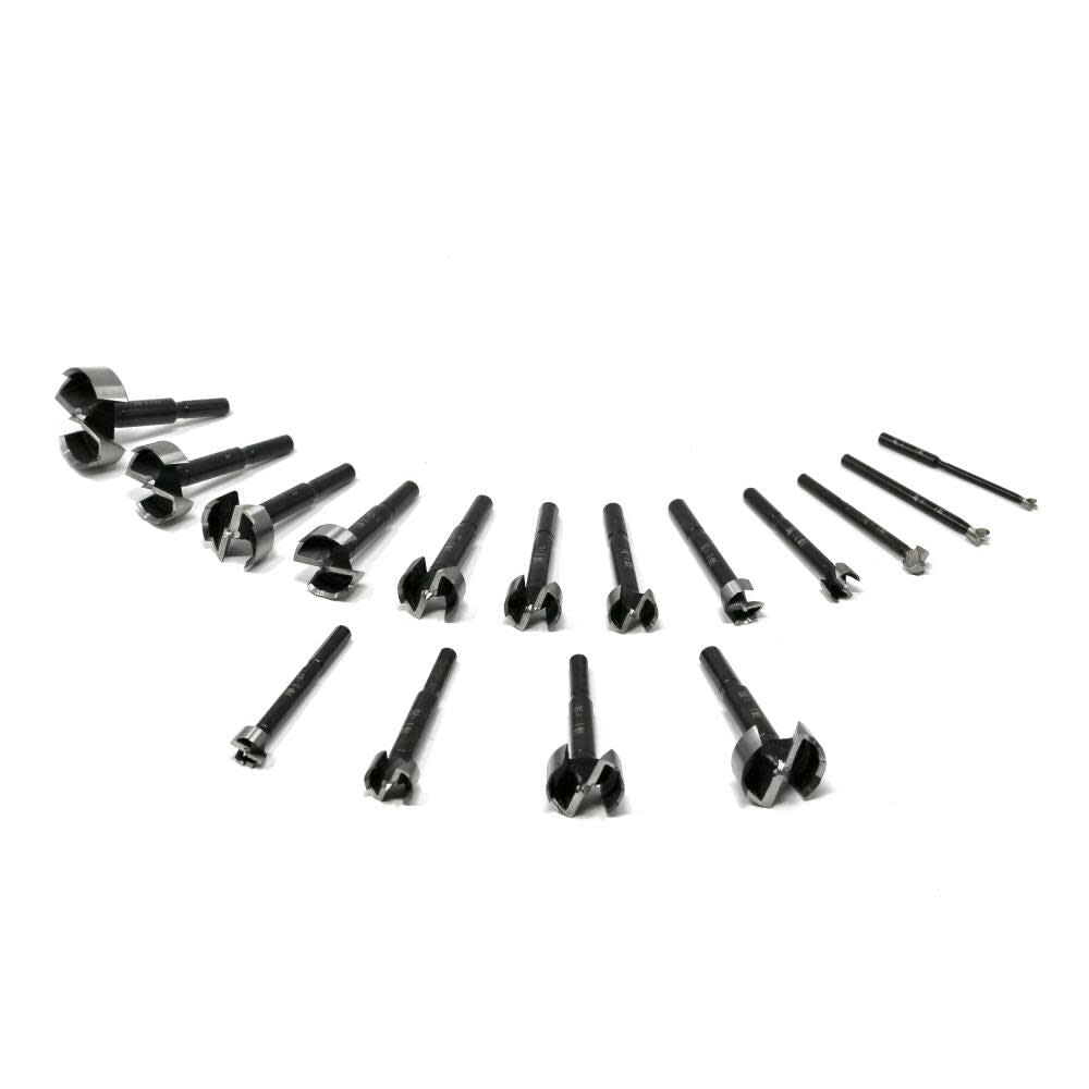 Black Shark Forstner Bit 16 Pcs Set 15-35 mm & 1/4-2 inches FSA-375005