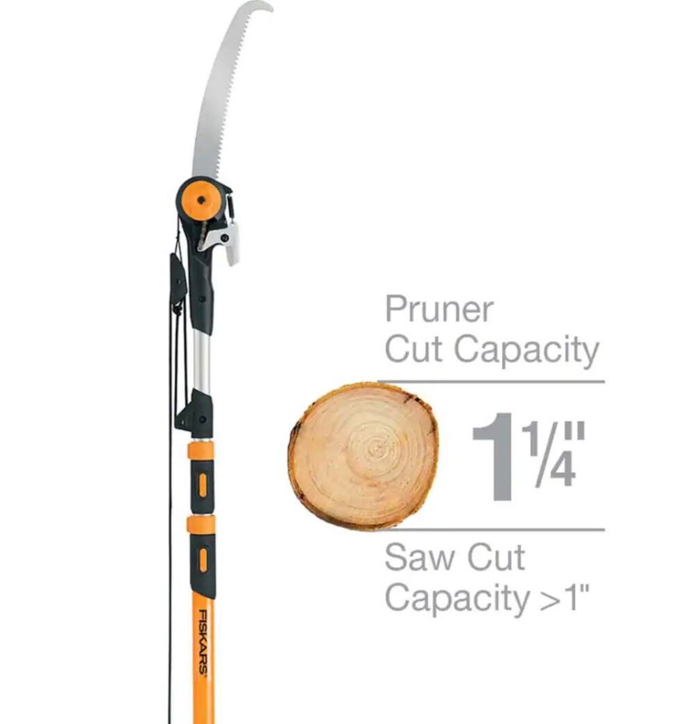 7 16' Chain Drive Extendable Pole Saw & Pruner 394731-1003