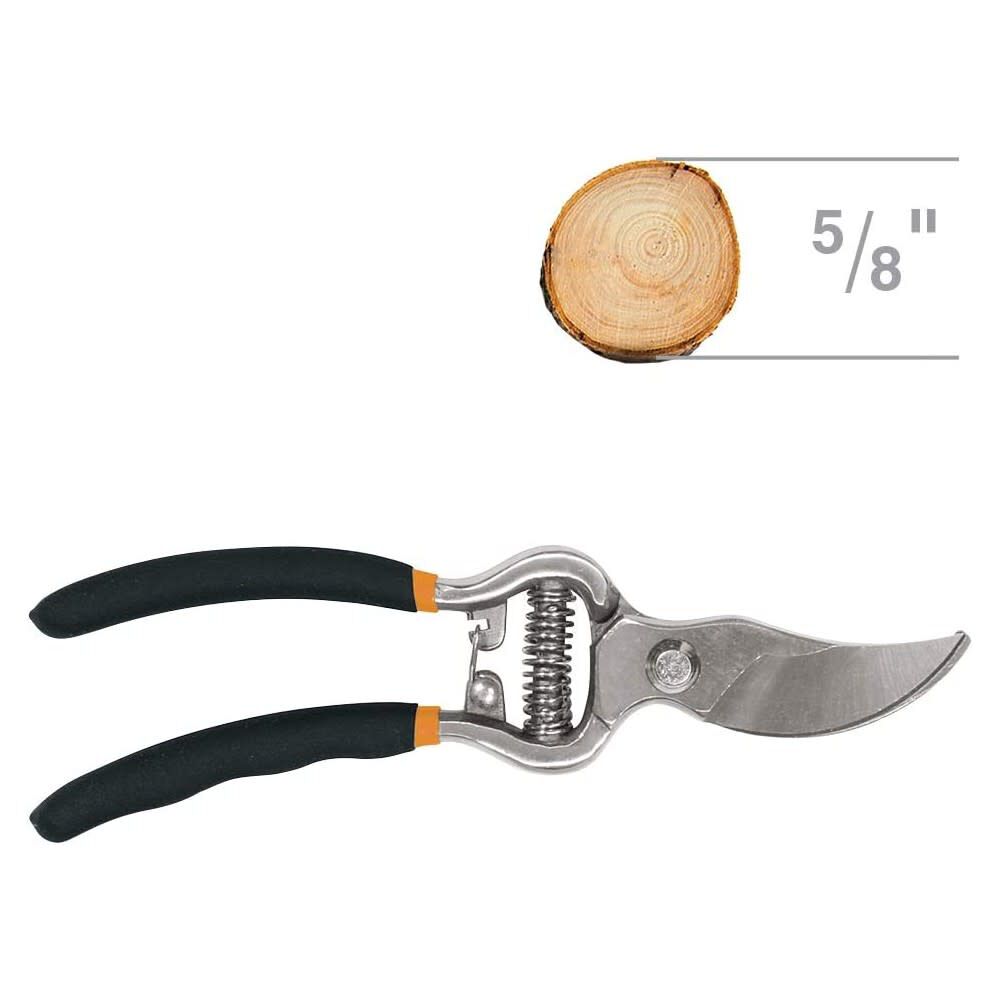 Bypass Pruner with Non Slip Ergonomic Steel Handle 392740-1002