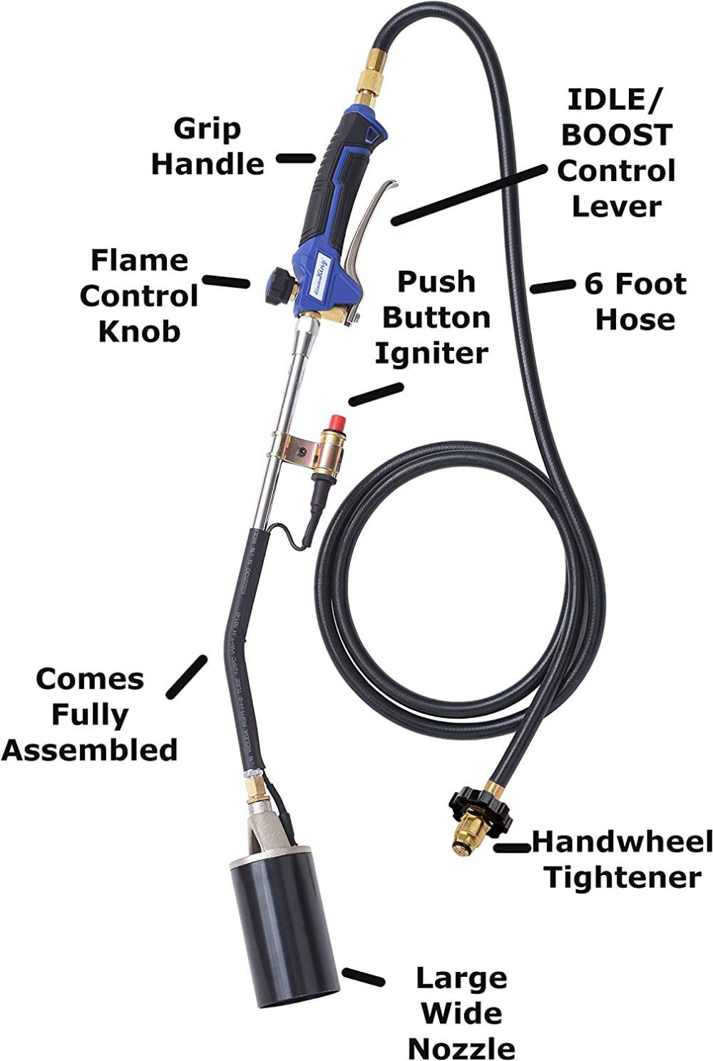 Auto Ignition Propane Torch with Blast Trigger YSN340K