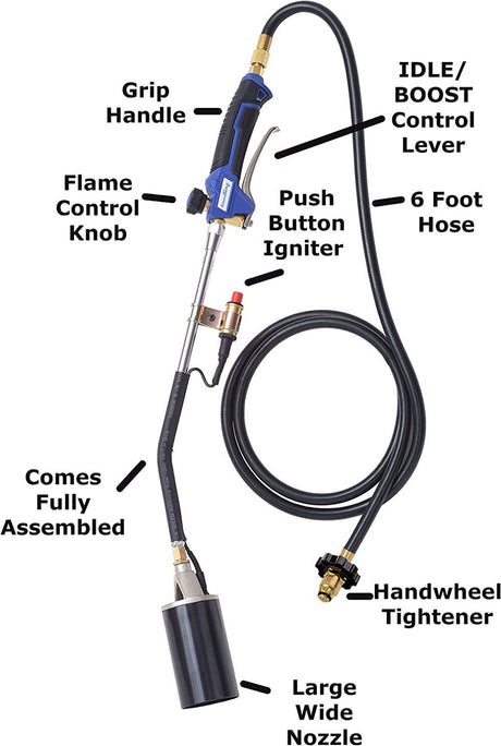 King Auto Ignition Propane Torch with Blast Trigger YSN340K