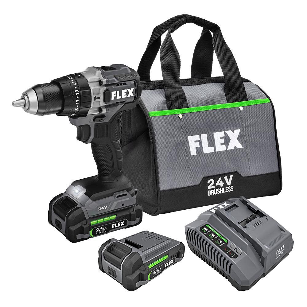 24V 1/2-In. 2-Speed Hammer Drill Kit FX1251-2A