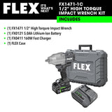 24V 1/2-In. High Torque Impact Wrench Kit FX1471-1C