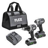 24V Drill Driver and 1/4in Impact Driver Kit FXM201-2A