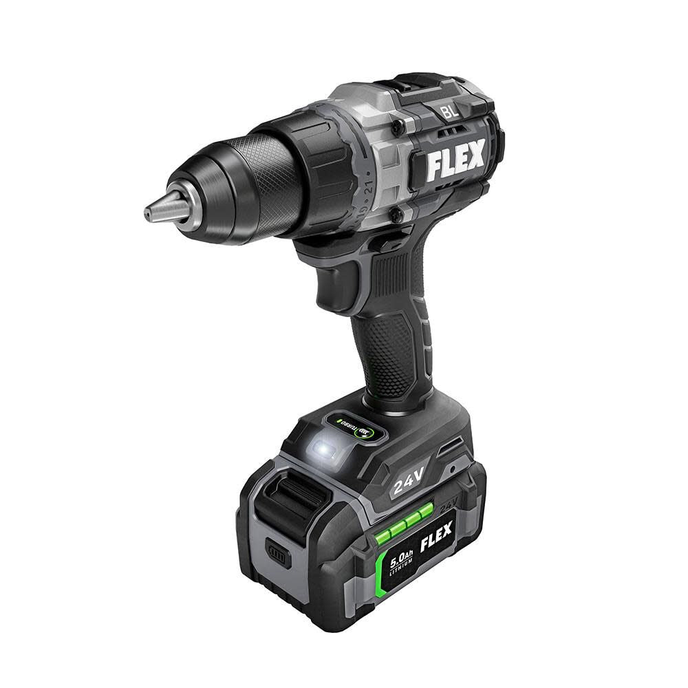 24V Drill Driver With Turbo Mode and Quick Eject Impact Driver Kit FXM204-2B