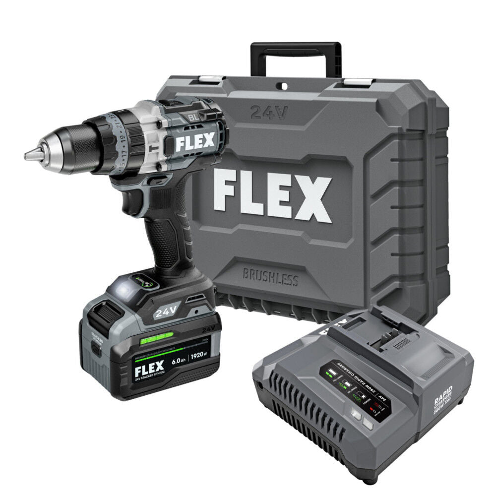 1/2-in 24-volt Variable Speed Brushless Cordless Hammer Drill (1-Battery Included) FX1271T-1H