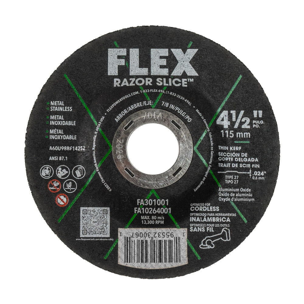 4-1/2 Inch RAZOR SLICE Cut-Off Disc 10pk FA301001-10