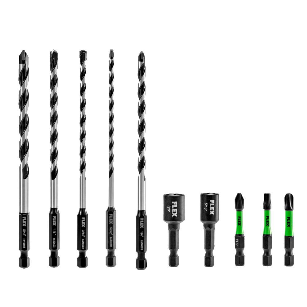 STACK PACK Screwdriver Bit Set (10-Piece) FAM10601-10