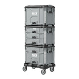 STACK PACK 15.1-in W x 16.3-in H x 22-in D Gray Polypropylene Tool Box FS1107